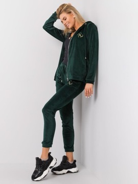 Спортивный костюм, на молнии, БРЮКИ + СВИТШОТ, велюр 92Р, бежевый L/XL