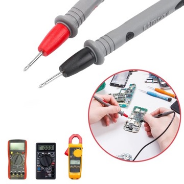 КАБЕЛИ ИЗМЕРИТЕЛЬНЫЕ ПРОВОДЫ ДЛЯ ИЗМЕРИТЕЛЯ МУЛЬТИМЕТРА + ЗАЖИМЫ «КРОКОДИЛЫ» 1000В 10А «БАНАН»