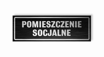 Табличка P SOCIAL 30х10 см DIBOND UV ELEGANT