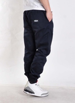 Spodnie 3XL Bossline Casual joggery granat XXXL