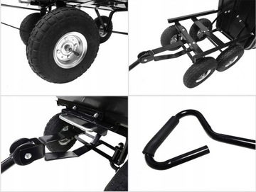 ТРАНСПОРТНАЯ ТЕЛЕЖКА Садовая тачка ПРИЦЕП Садовый самосвал + сумка