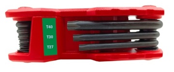 Набор ключей Г-образных, 8 шт. профиль: размер torx TORX / E-TORX