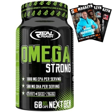 REAL PHARM OMEGA 3 STRONG 60 kaps KWASY DHA EPA