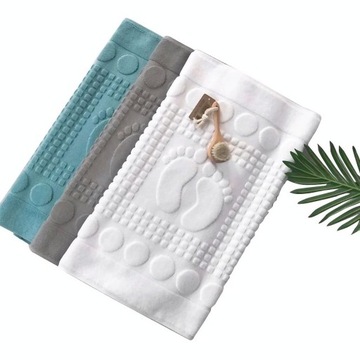 dywanik łazienkowy RĘCZNIK kąpielowy hotelowy STOPKA - 100% bawełna - biały