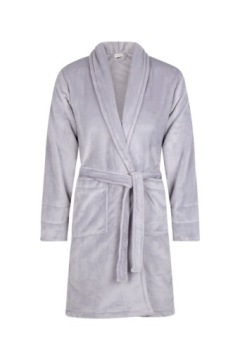 Флисовый халат с вышивкой мужской