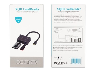 СЧИТЫВАНИЕ КАРТ ПАМЯТИ XQD SD SDHC SDXC ПК USB C 3.0