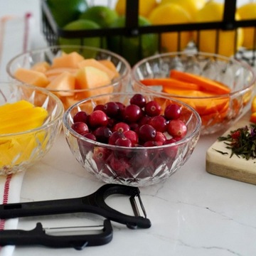 Набор СТЕКЛЯННЫХ Салатников 6х круглых SNACK BOWLS 350мл