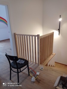 BALUSTRADA BARIERKA DREWNIANA PEŁNY SYSTEM 1MB