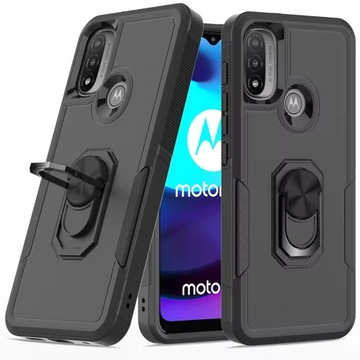 ETUI PANCERNE PRO RING DO MOTOROLA MOTO E40 + SZKŁO