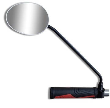 Велосипедное зеркало AJS, длинный кронштейн 25 см, белое