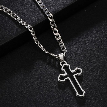Simple Love Cross Pendant Choker Necklace Charm