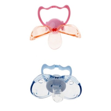 2 Pcs Safe Silicone Pacifier Baby
