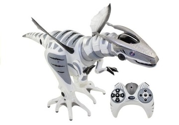 Dinozaur Robosaur Zdalnie Sterowany Na Baterie 80cm z Pilotem 3 Nastroje