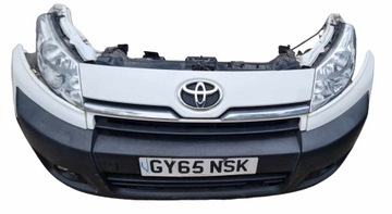 KOMPLETNY PRZÓD TOYOTA PROACE FURGON ZDERZAK PAS PRZEDNI CHŁODNICE LAMPY