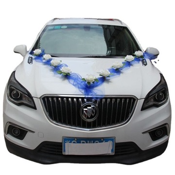 Dekoracja ślubna samochodu ozdoby na auto do ślubu
