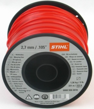 ŻYŁKA do kos i podkaszarek STIHL 2.7mm szpula 208m