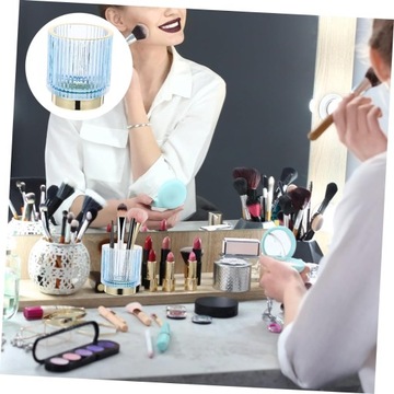 Стеклянный держатель для вазы, настольный органайзер, ящик для хранения