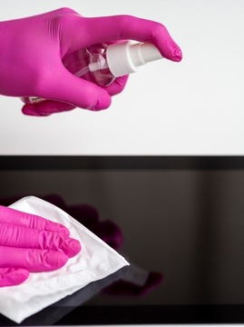 Нитриловые перчатки Перчатки Master GLove неопудренные 100 шт РОЗОВЫЙ М