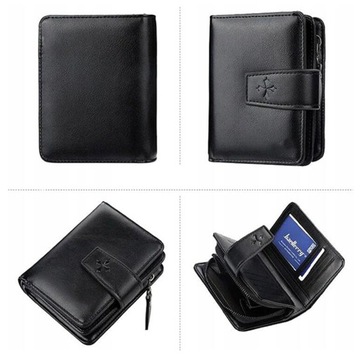 МУЖСКОЙ КОЖАНЫЙ КОШЕЛЕК, ДВОЙНАЯ МОЛНИЯ, МАЛЕНЬКИЙ КОЖАНЫЙ КОШЕЛЕК