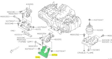 DRŽÁK UCHYCENÍ ULOŽENÍ MOTORU SUBARU LEGACY 2009-