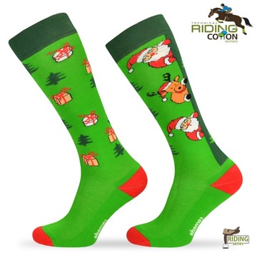 Гольфы для верховой езды САНТА, подарок на Новый год.