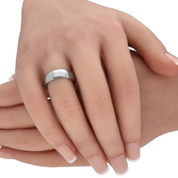 КРУГЛОЕ СЕРЕБРЯНОЕ КОЛЬЦО С РОДИЕМ, ШИРОКОЕ, Ag925 13