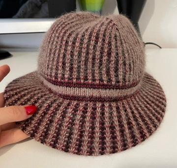 Kangol kapelusz S /M moherowy zimowy elegancki moher blogerski poszukiwany