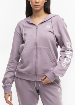 adidas bluza damska z kapturem rozpinana sportowa hoodie Essentials roz.L