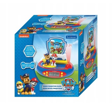Будильник с проектором и звуком 3D PAW PATROL