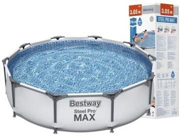 BASEN OGRODOWY STELAŻOWY BESTWAY 56406 305x76 STEEL PRO MAX POJ 4678 LITRÓW