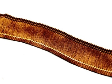 Taśma frędzle chwosty 25mm 0,5m czekolada