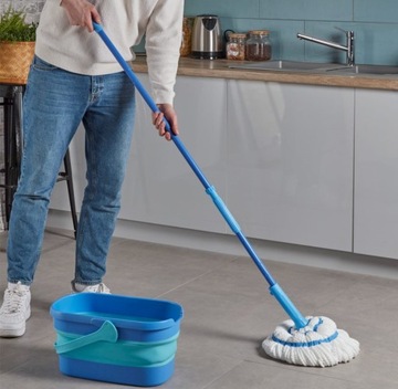 SPONTEX TWIST ULTRA COMPACT ПОВОРОТНАЯ ШВАБРА + НАБОР ВЕДРОВ