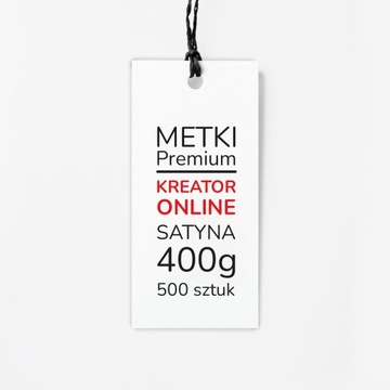 Metki Premium Satyna 500 sztuk 400g KREATOR