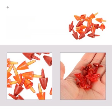 АКСЕССУАРЫ ДЛЯ НОВОГОДНЕЙ ПОДЕЛКИ ИЗ ПЛАСТИКОВОГО НОСА СНЕГОВИКА