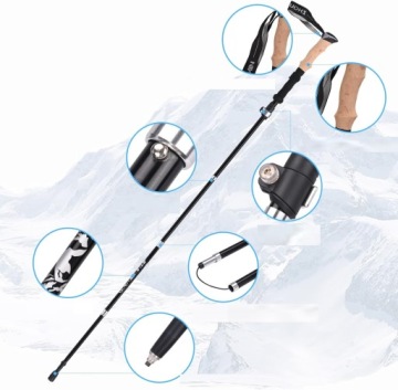 ПАЛКИ ДЛЯ Скандинавской ХОДЬБЫ СКЛАДНЫЕ ТРЕККИНГОВЫЕ ПАЛКИ Алюминий 2 шт.