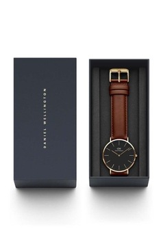 Daniel Wellington zegarek Classic 40 St Mawes męski kolor brązowy DW0010054