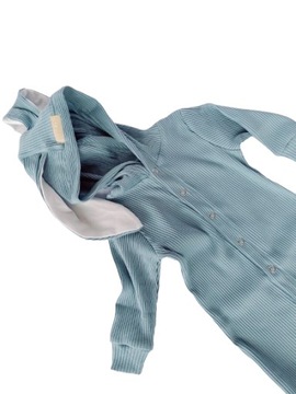 Baby In World Pajac niemowlęcy z Kapturem Harmony Blue 56/62
