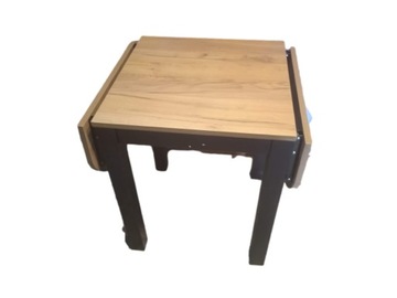 STÓŁ rozkładany 130 X 60 2 KLAPY DĄB CRAFT ZŁOTY