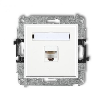 DECO MINI Gniazdo komputerowe RJ45 kat.5e białe