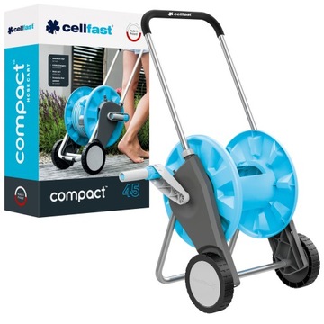 ТЕЛЕЖКА CELLFAST, БАРАБАН, КАТУШКА, ПОДСТАВКА ДЛЯ КОМПАКТНОГО САДОВОГО ШЛАНГА 1/2