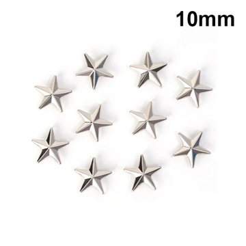 10-100Pcs Metal Star Rivets Leather Craft DIY Studs Spikes Spots Nails
