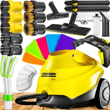 NOWA PAROWNICA MYJKA PAROWA SC 3 KARCHER 1900W MOP PAROWY ZESTAW AKCESORIÓW