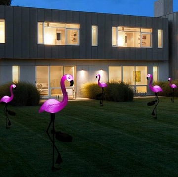 Декоративная солнечная лампа Flamingo для сада, 3 шт.