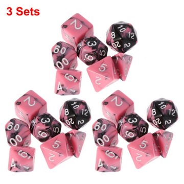 do TRPG D4-D20 wielostronne kości wielościenne koś