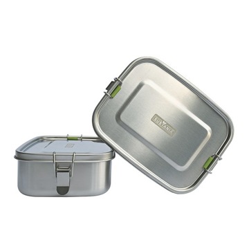 Стальной ланчбокс, контейнер для еды 1,1л.