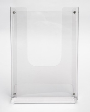 Подставка для журналов ПВХ А4, сплошная спинка.