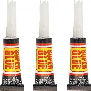 KLEJ SUPER GLUE SZYBKI MOCNY ZESTAW STRONG 3 sztuk