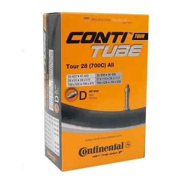 Dętka Continental 28 TOUR 40mm DV 32 622/47&sh