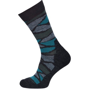 Skarpety trekkingowe sport z wełny merynosa 85% merino wielokolorowe 42-45