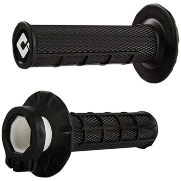 MANETKI ODI HALF-WAFFLE V2 LOCK-ON GRIP CZARNE